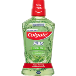 Photo of Colgate Plax Mouthwash Antibacterial Alcohol Free Fresh Tea 500ml