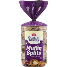 Photo of Quality Bakers Muffin Splits Spicy Fruit 6 Pack