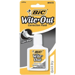 Photo of Bic Wite-Out Quick Dry Correction Fluid with Foam Brush