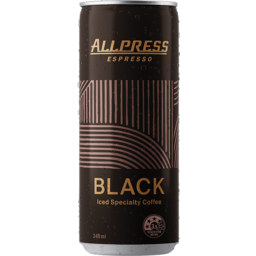 Photo of Allpress Espresso Black Speciality Iced Coffee Can 12 240ml