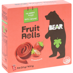 Photo of Bear Fruit Rolls Fruit Snack Strawberry 5 Pack X 20g