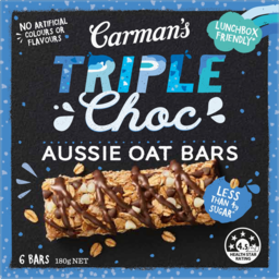 Photo of Carmans Choc Chip Aussie Oat Bars 6 Pack 180g
