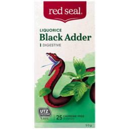Photo of Red Seal Black Adder Liquorice Tea Bags 25pk 50gm