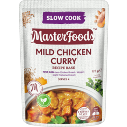 Photo of Masterfoods Slow Cook Recipe Base Mild Chicken Curry 175g