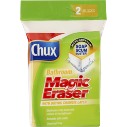 Photo of Chux Magic Eraser Bathroom Soap Scum Buster 2 Big Blocks