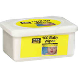Photo of Black & Gold 100 Baby Wipes