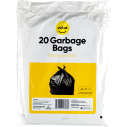 Photo of Value Garbage Bags 20 Pack