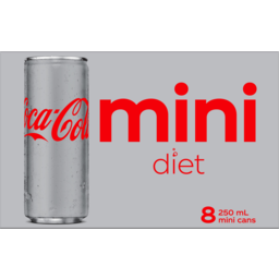 Photo of Coca Cola Diet 250ml 8pk