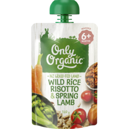 Photo of Only Organic Baby Savoury Wild Rice Risotto & Spring Lamb 6+ Months 120g