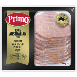 Photo of Primo Australian Pan Sized Middle Bacon 200g 200g