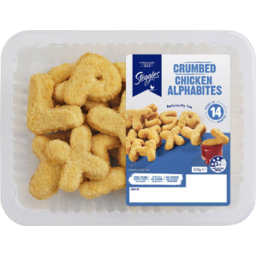 Photo of Steggles Chicken Alphabites Crumbed