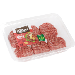 Photo of Hellers Burgers Mini Beef 50g 6 Pack