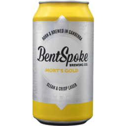 Photo of Bentspoke Mort's Gold Lager Cans 