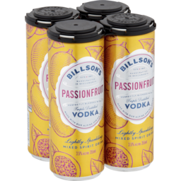 Photo of Billson's Vodka With Passionfruit 4 X 355ml 4.0x355ml