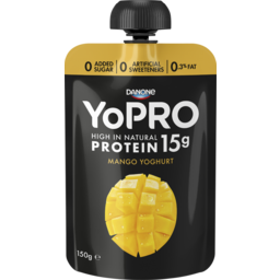 Photo of Danone Yopro Yopro High Protein Mango Greek Yoghurt Pouch 160g 150g