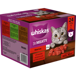 Photo of Whiskas So Meaty Wet Cat Food Meat Cuts In Gravy Pouches