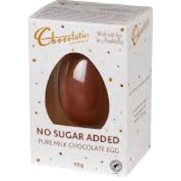 Photo of Chocolatier No Added Sugar Milk Chocolate Egg 100g