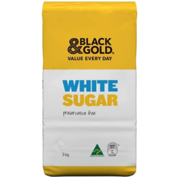 Photo of Black & Gold White Sugar