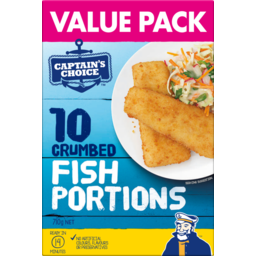 Photo of Captains Choice Crumbed Fish Portions 10 Pack