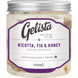 Photo of Gelista Gelati Ricotta Fig & Honey Ice Cream 570ml