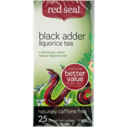 Photo of Red Seal Black Adder Liquorice Tea Bags 25 Pack