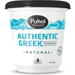 Photo of Puhoi Valley Authentic Greek Yoghurt Natural 400g