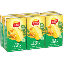 Photo of Golden Circle Pine Orange Fruit Drink Multipack Poppers 6.0x250ml