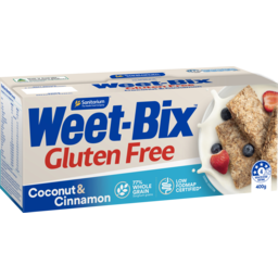 Photo of Sanitarium Weet-Bix Gluten Free With Coconut & Cinnamon Breakfast Cereal 400g 400g
