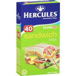 Photo of Hercules Click Zip Sandwich Bags