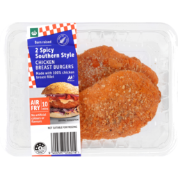 Photo of Woolworths Southern Style Chicken Breast Burgers Spicy 2pk