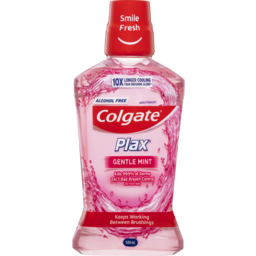Photo of Colgate Plax Antibacterial Mouthwash 500ml, Gentle Mint, Alcohol Free, Bad Breath Control 500ml