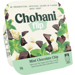 Photo of Chobani Flip Greek Yogurt Mint Chocolate Chip 140g