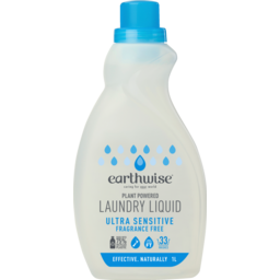 Photo of Earthwise Laundry Liquid Fragrance Free For Sensitive Skin 1 Litre