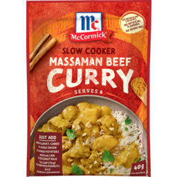 Photo of McCormick Slow Cooker Massaman Beef Curry 40g