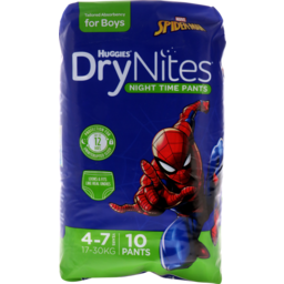 Photo of Huggies Drynites Night Time Pants For Boys 4-7 Years (17-30kg) 10 Pack 