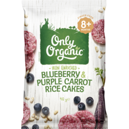 Photo of Only Organic Blueberry & Purple Carrot Rice Cakes 8+ Months
