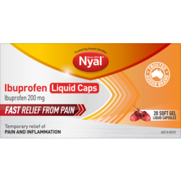 Photo of Nyal Ibuprofen Soft Gel Liquid Capsules 20 Pack