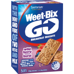 Photo of Sanitarium Weet-Bix Go Breakfast Biscuits Wild Berry Burst 5 Pack