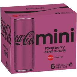 Photo of Coca Cola Zero Sugar Raspberry 6x250ml