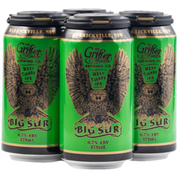 Photo of Grifter Brewing Big Sur West Coast IPA Can 375ml 4pk