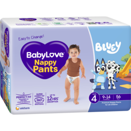 Photo of Babylove Nappy Pants Active Toddle 9-14kg 56 Pack