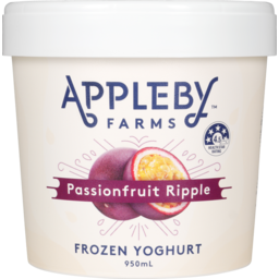 Photo of Appleby Farms Frozen Yoghurt Passionfruit 950ml