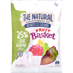 Photo of The Natural Confectionery Company Fruit Basket Reduced Sugar 220gm