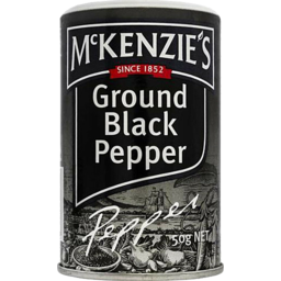 Photo of McKenzies Ground Black Pepper 50g