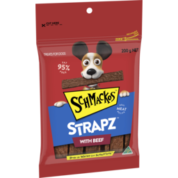Photo of Schmackos Strapz Dog Treat Beef Bag