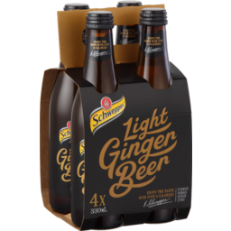 Photo of Schweppes Ginger Beer Light Bottles 4 Pack