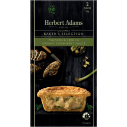 Photo of Herbert Adams Chicken & Leek In Creamy Camembert Sauce Pies 2 Pack