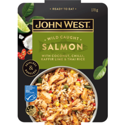 Photo of John West Salmon Bowl With Coconut Chilli Lime And Thai Rice 170g