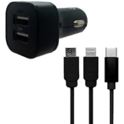 Photo of Ig Charger Car 3in1 Cable Blk