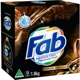 Photo of Fab Perfume Indulgence Gold Absolute, Powder Laundry Washing Detergent, 1.8kg 1.8kg